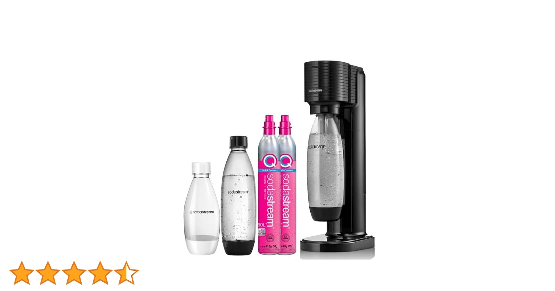 【最終値下げ】 sodastream GAIA 炭酸水メーカー ブラック ソーダストリーム SodaStream / GAIA (ガイア) スターターキット